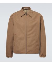 AURALEE - Wool Blouson Jacket - Lyst