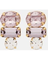 Jennifer Behr - Patricia Crystal-Embellished Earrings - Lyst