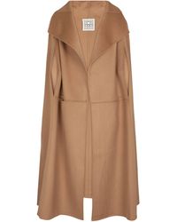 Totême Wool And Cashmere Cape - Brown