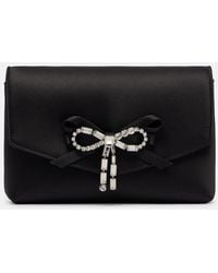 Jimmy Choo - Clutch Soft Bow Mini Aus Satin Mit Kristallen - Lyst