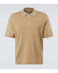 Burberry - Wool Polo Shirt - Lyst