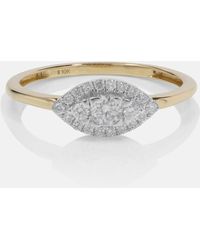 STONE AND STRAND - Bague Muse en or 10 ct et diamants - Lyst