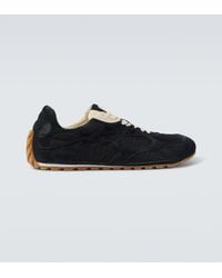 Bottega Veneta - Orbit Flash Suede-Trimmed Sneakers - Lyst