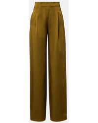 Max Mara - Cono Satin Wide-Leg Pants - Lyst