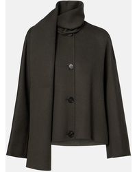 Max Mara - Kate Scarf-Detail Virgin Wool Jacket - Lyst