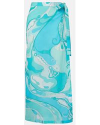 PUCCI - Pareo Orchidee En Coton - Lyst