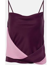 JW Anderson - Draped Satin Tank Top - Lyst