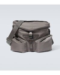 Prada - Re-nylon Leather-trimmed Crossbody Bag - Lyst