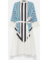 JOSEPH - Robe Chemise Dania En Soie Et Coton A Imprime - Lyst