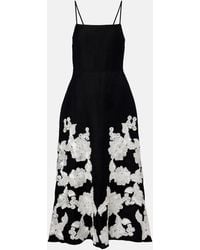 Jonathan Simkhai - Annabella Linen-Blend Midi Dress - Lyst