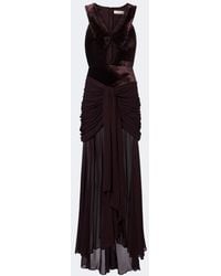 Zimmermann - Valiant Cutout Draped Velvet Gown - Lyst