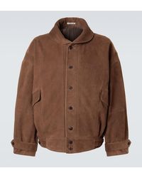 AURALEE - Suede Blouson Jacket - Lyst