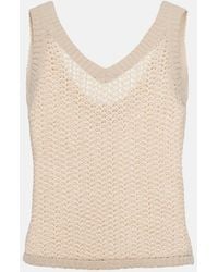 Max Mara - Arrigo Knit Cotton-Blend Tank Top - Lyst
