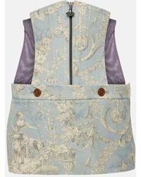 Vivienne Westwood - Foam Corset Cotton Miniskirt - Lyst