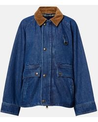 Polo Ralph Lauren - Corduroy-Trimmed Denim Jacket - Lyst