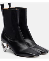 JW Anderson - Chain Leather Ankle Boots - Lyst