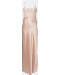 AYA MUSE - Myra Lace And Satin Gown - Lyst