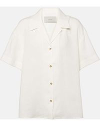 Asceno - Prague Linen Bowling Shirt - Lyst