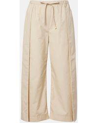 Loewe - Paula's Ibiza Cotton Poplin Cropped Pants - Lyst