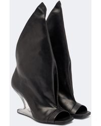 Rick Owens - Cantilever Leather Mid-Calf Boots - Lyst