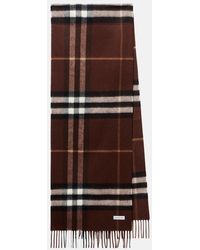 Burberry - Bufanda Check De Cachemir - Lyst