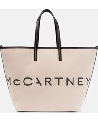 Stella McCartney - Logo Canvas Tote Bag - Lyst
