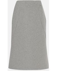 Dries Van Noten - Cotton-Blend Midi Skirt - Lyst