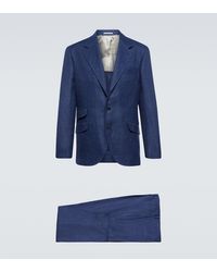 Brunello Cucinelli - Linen, Wool And Silk Suit - Lyst