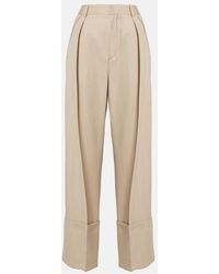 Victoria Beckham - Virgin Wool Wide-Leg Pants - Lyst