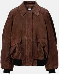 Loewe - Suede Blouson Jacket - Lyst