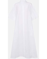 The Row - Bredel Oversized Cotton Poplin Shirt Dress - Lyst