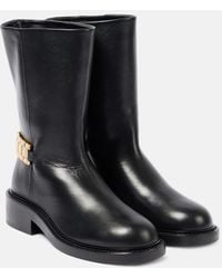 Victoria Beckham - Leather Ankle Boots - Lyst