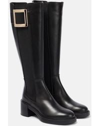 Roger Vivier - Viv' Ranger Leather Chelsea Boots - Lyst