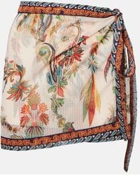 Etro - Paisley Wrap Skirt - Lyst