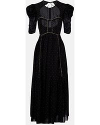 Isabel Marant - Sichene Polka-Dot Cotton Maxi Dress - Lyst
