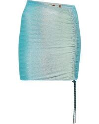 Missoni - Minifalda De Punto En Zigzag Con Cordon - Lyst