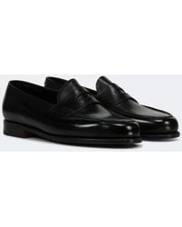 John Lobb - Lopez Leather Loafers - Lyst