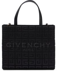 Givenchy Borsa G Mini in canvas con logo - Nero
