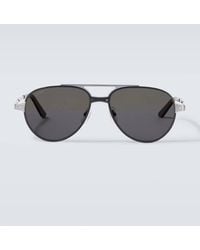 Cartier - Aviator-Sonnenbrille Santos De Cartier - Lyst