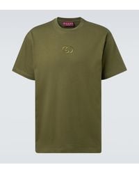 Gucci - Interlocking G Cotton Jersey T-Shirt - Lyst
