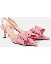 Mach & Mach - Ballerines Le Cadeau En Daim A Ornements - Lyst