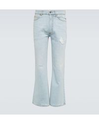 ERL - Distressed Mid-rise Flared Jeans - Lyst