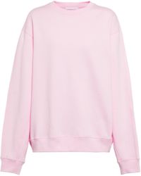 Helmut Lang Sweatshirt aus einem Baumwollgemisch - Pink