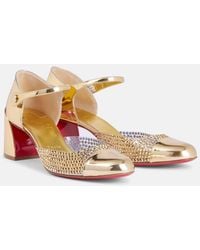 Christian Louboutin - Pumps Miss Mj Strass Mit Kristallen - Lyst