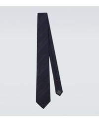 Brunello Cucinelli - Striped Silk Jacquard Tie - Lyst