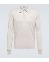 Tod's - Wool, Silk, And Cashmere Polo Shirt - Lyst