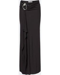 Christopher Esber - Orica Crystal Gathered Jersey Maxi Skirt - Lyst
