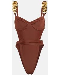 SAME - Gold Chain Swimsuit - Lyst