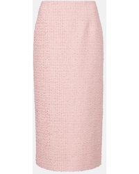 Carolina Herrera - Tweed Pencil Skirt - Lyst