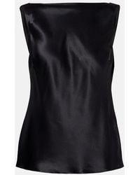 Nina Ricci - Silk-Blend Satin Top - Lyst